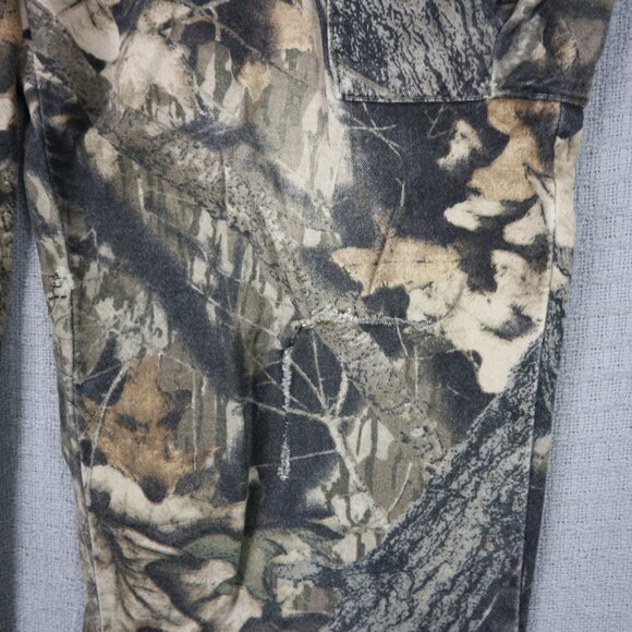 Mossy Oak Vintage Patched Cargo Pants Real Tree Camo 38x32 - Picture 5 of 8